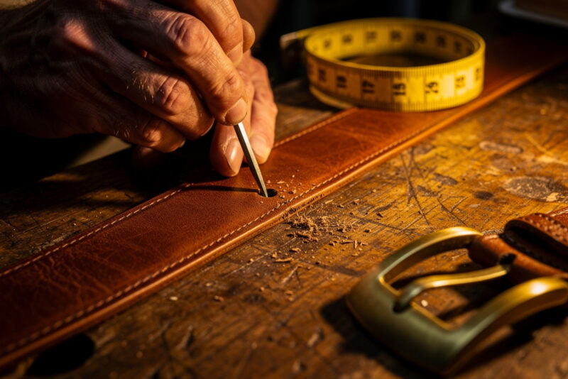 Ceinture trop grande : comment faire un trou proprement sans emporte-pièce