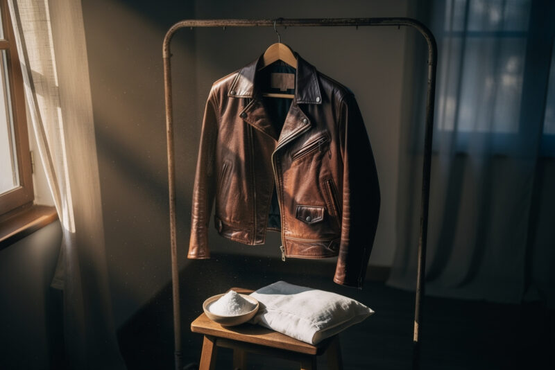 Comment enlever l’odeur de friperie sur un vêtement en cuir ?