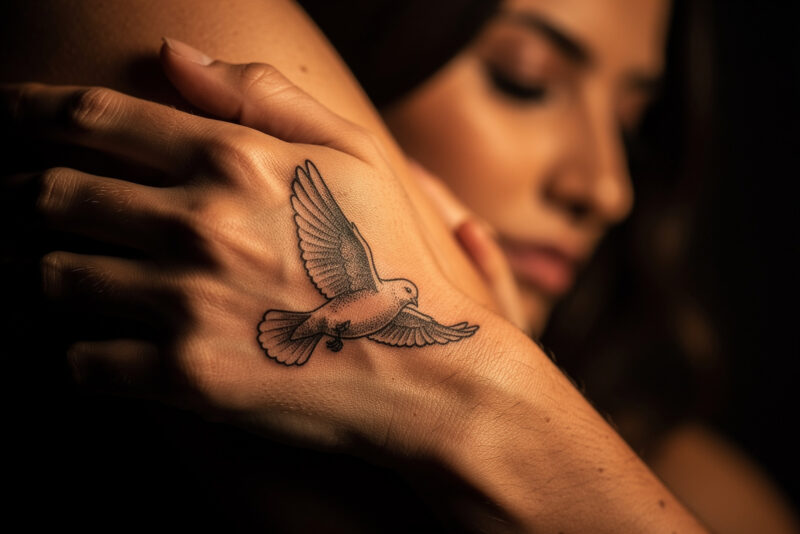 Tatouage colombe de la paix : conseils de pro, placement et prix