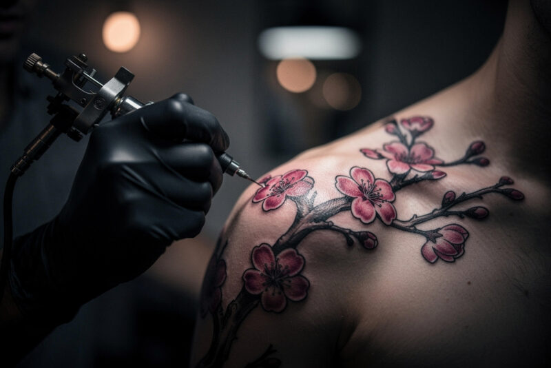 Tatouage fleur de cerisier : signification, styles et conseils