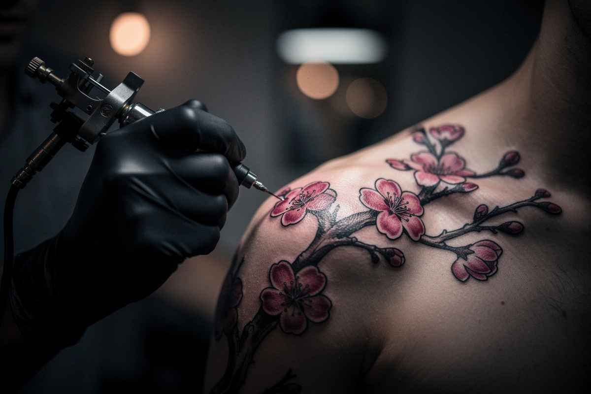 Tatouage fleur de cerisier : signification, styles et conseils