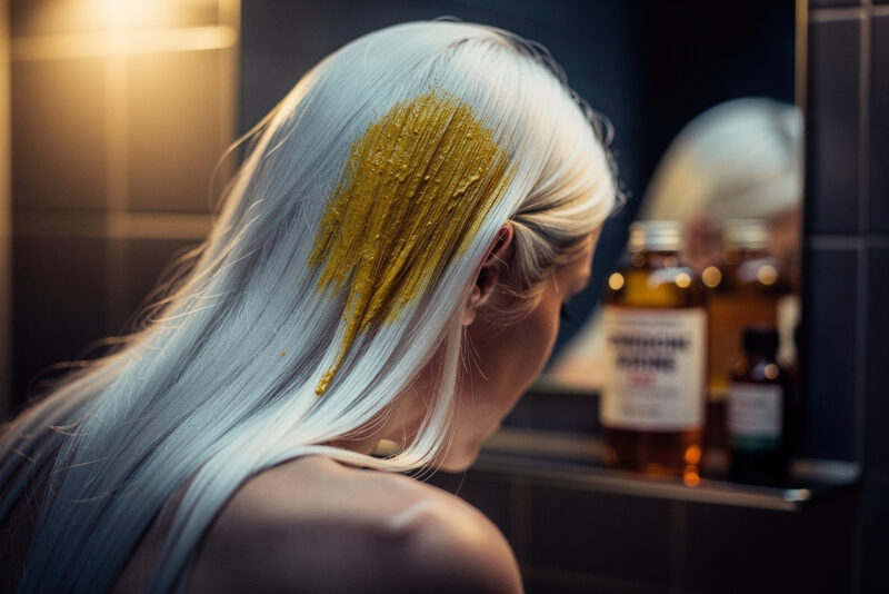 Bétadine sur cheveux blancs : quel effet et comment réparer ?