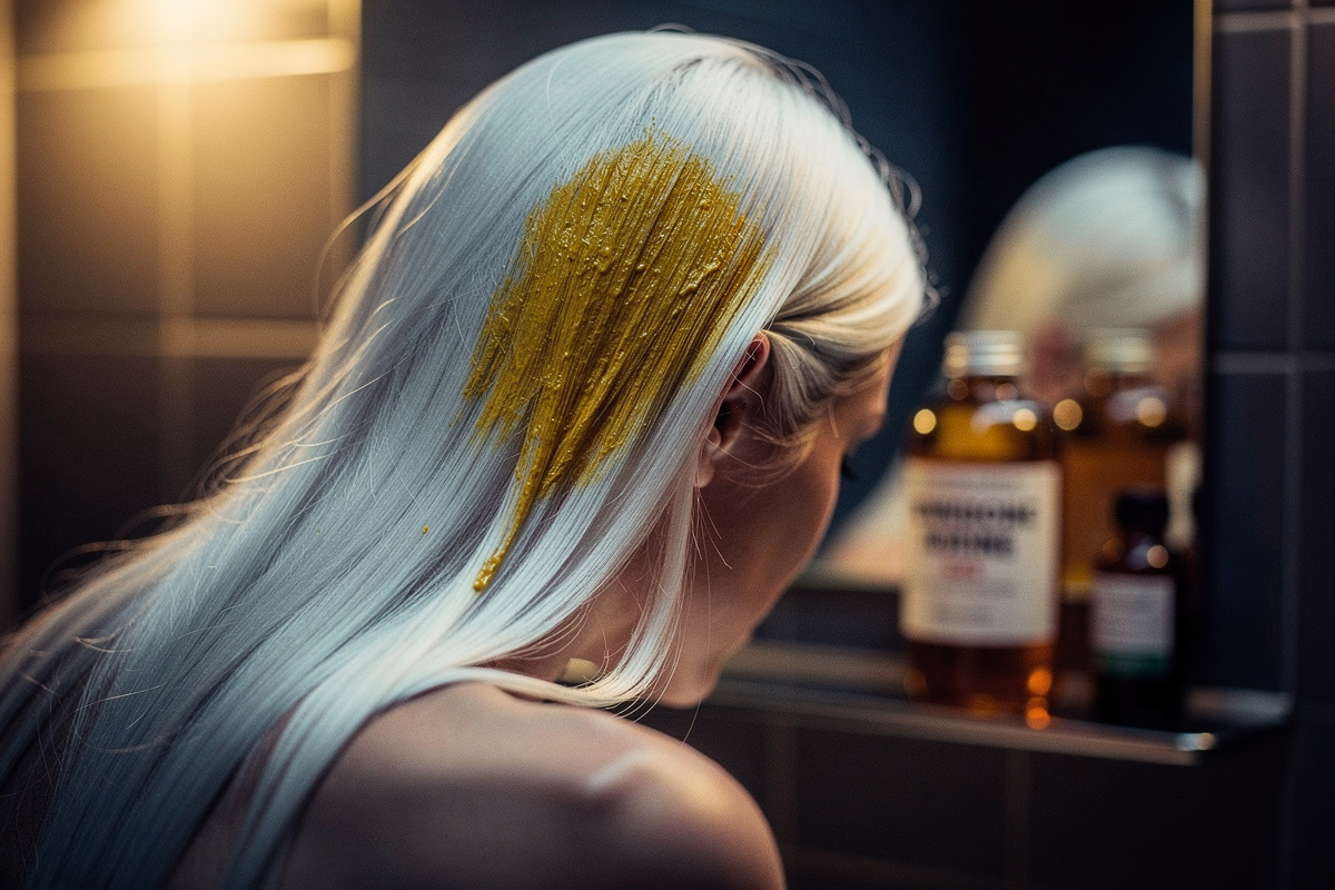 Bétadine sur cheveux blancs : quel effet et comment réparer ?