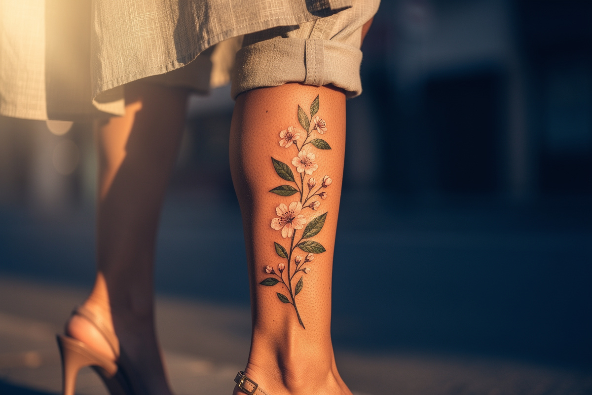 Tatouage au mollet pour femme : conseils, motifs et prix